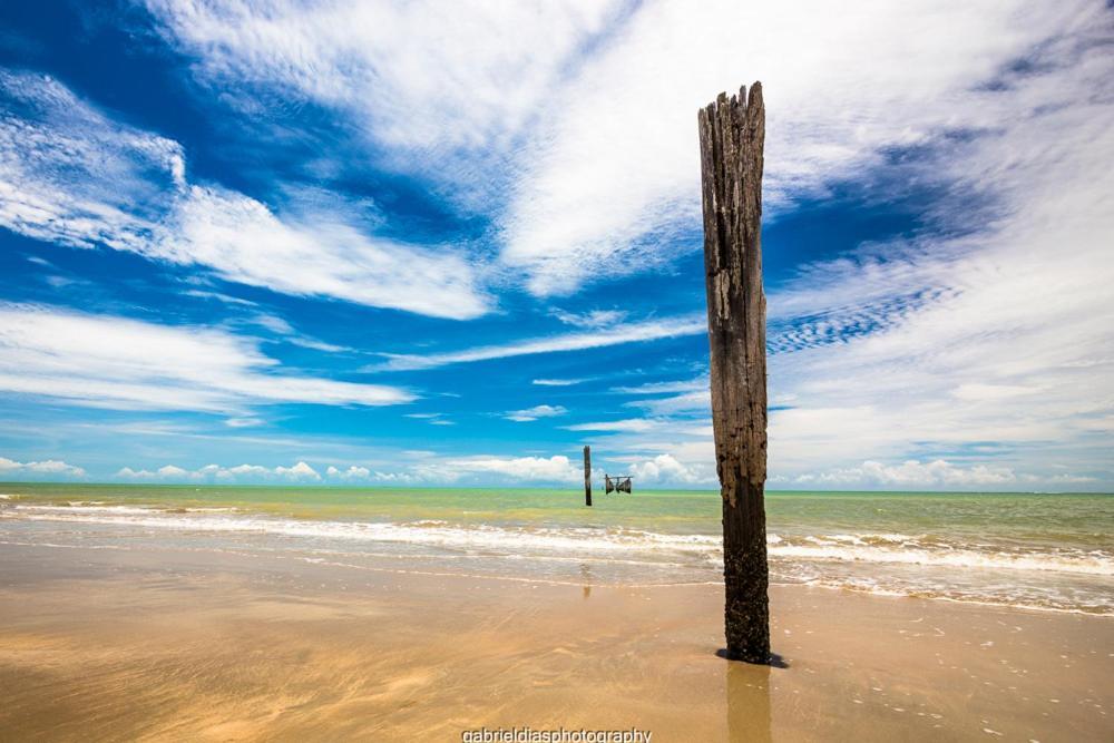 Paraiso Da Falesia Em Cumuruxatiba Com Vista Excepcional Para O Mar Villa Exterior foto